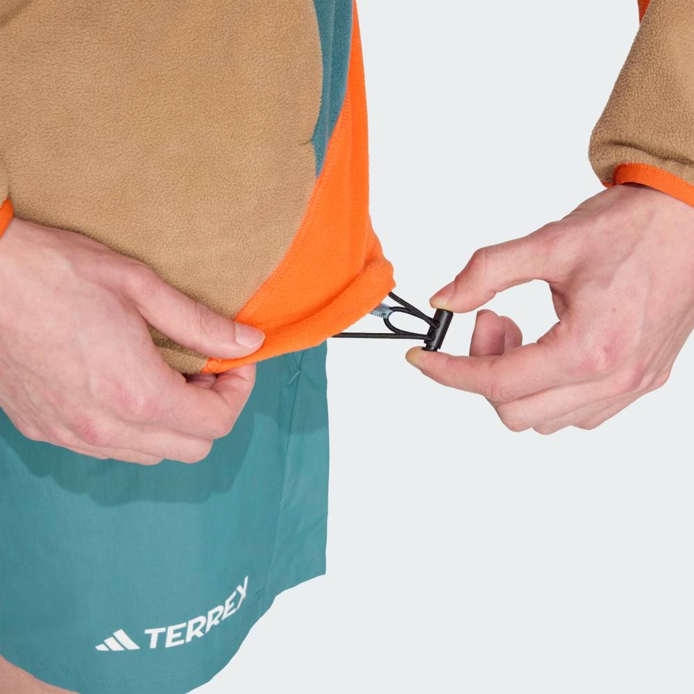 SUDADERA ADIDAS TERREX MULTI CLIMAWARM FLEECE - Preloved Teal / Cardboard / Semi Impact Orange - Image 6