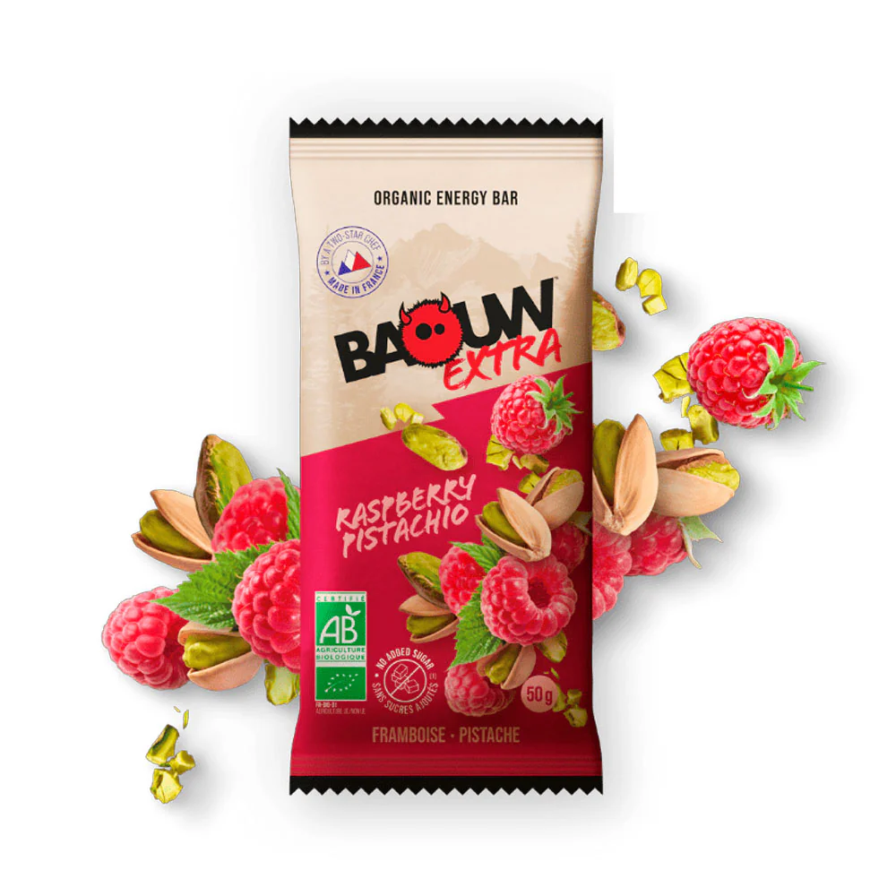 BARRITA ENERGÉTICA BAOUW - Frambuesa y Pistacho