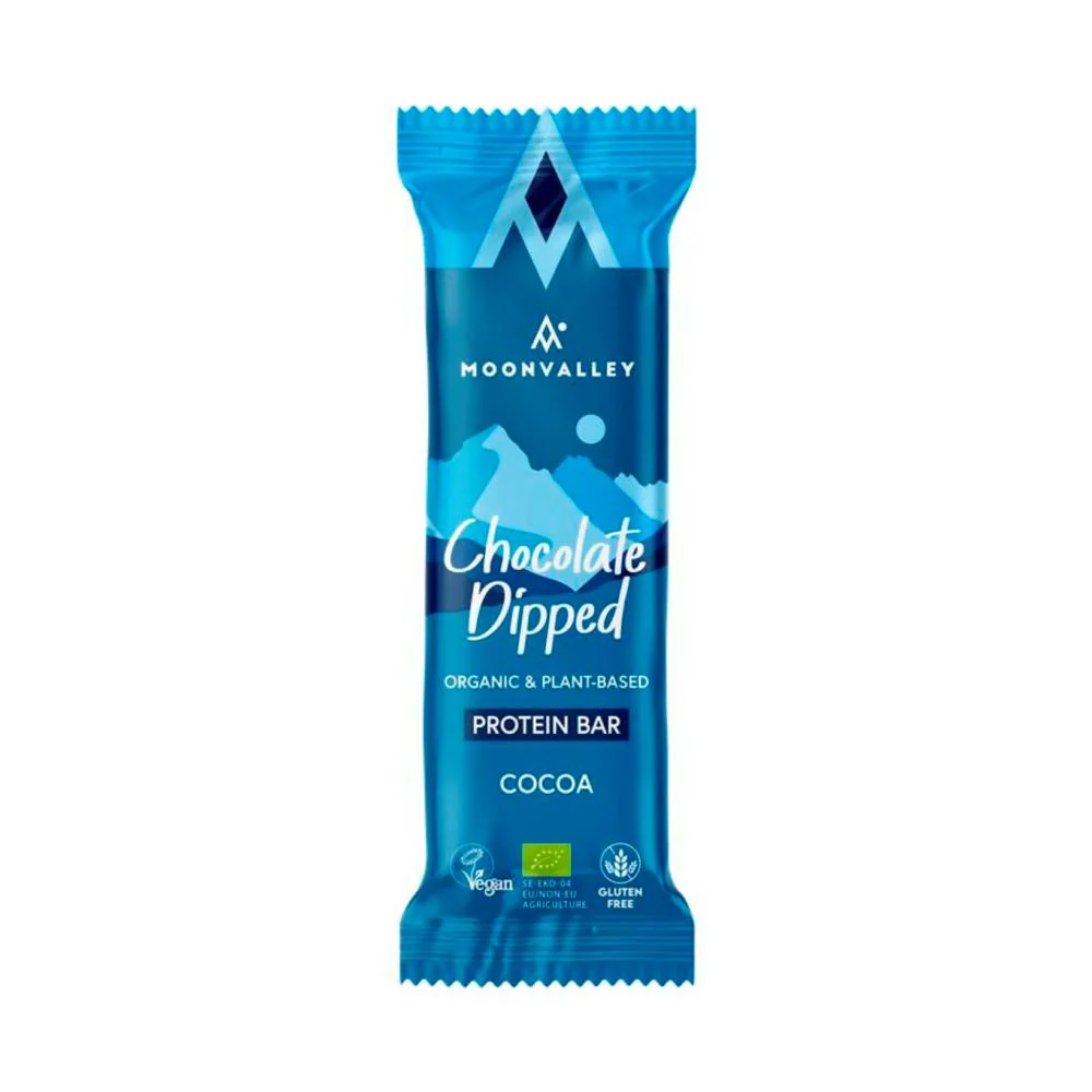 BARRITA PROTEICA VEGANA MOONVALLEY - Chocolate y Cacao