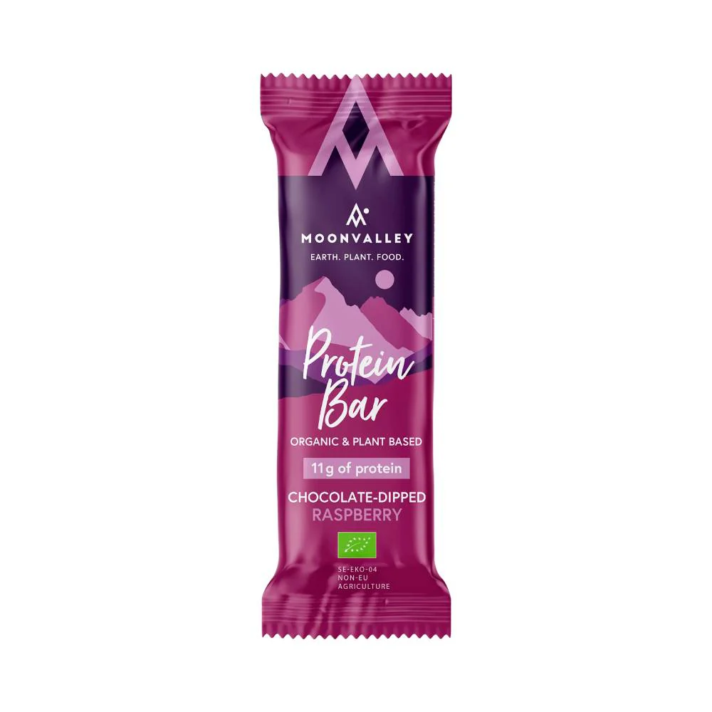 BARRITA PROTEICA VEGANA MOONVALLEY - Chocolate y Frambuesa - Image 5