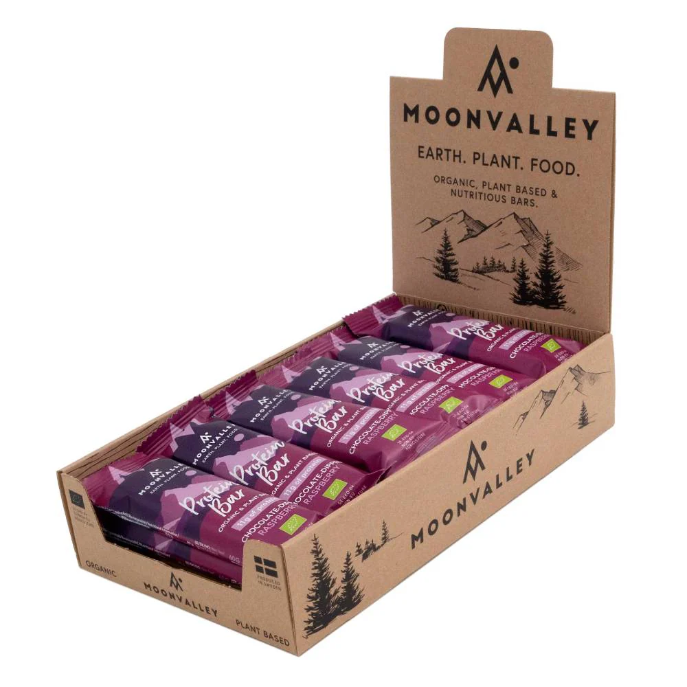 BARRITA PROTEICA VEGANA MOONVALLEY - Chocolate y Frambuesa - Image 6