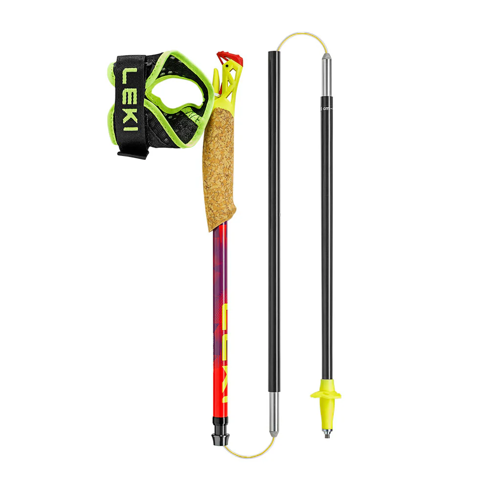 BASTONES LEKI ULTRATRAIL FX.ONE SUPERLITE - Bright Red / Violet / Neon Yellow - Image 4