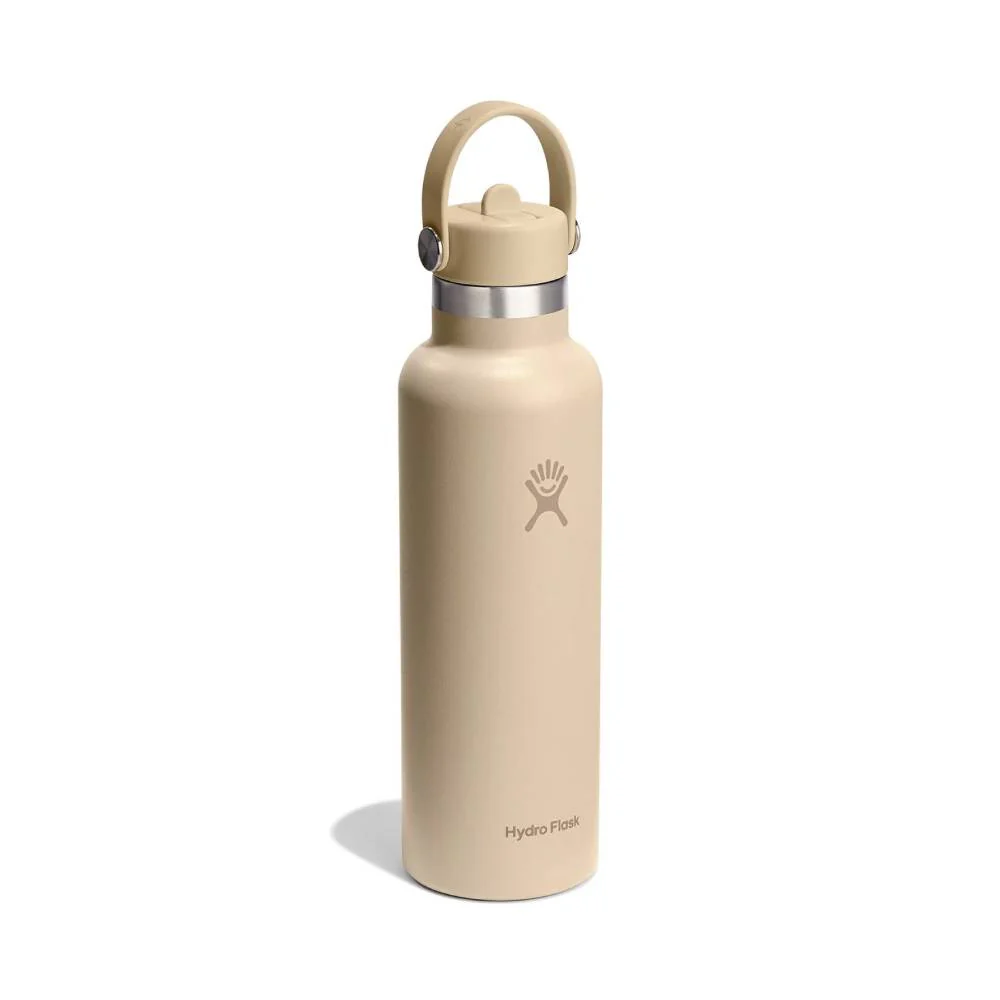 BOTELLA ISOTÉRMICA HYDRO FLASK 620ML CON PAJITA FLEXIBLE - Oat - Image 2