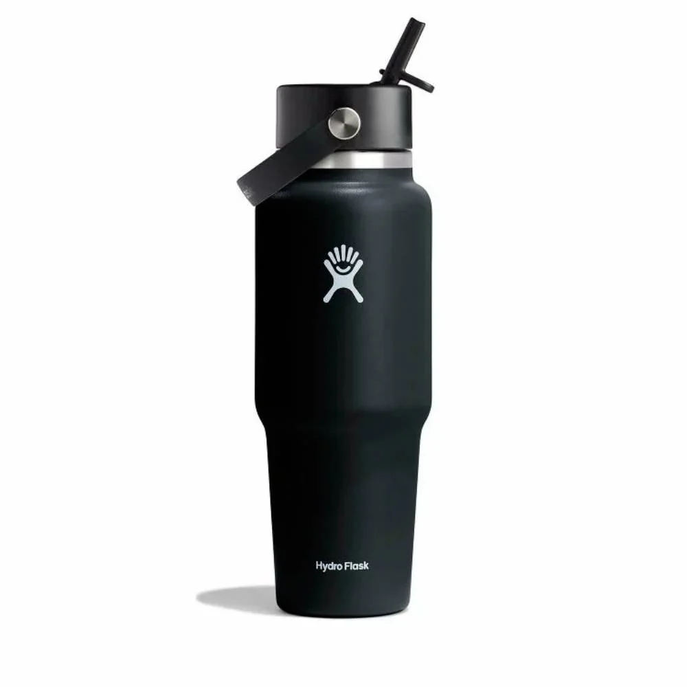 BOTELLA ISOTÉRMICA HYDRO FLASK 950ml TRAVEL CON PAJITA FLEXIBLE - Negro