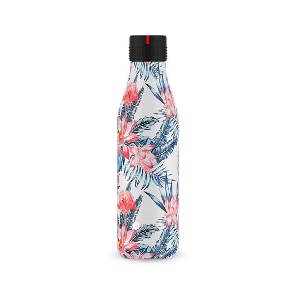 BOTELLA ISOTÉRMICA LES ARTISTES 500ml - Palm Leaf & Flamingos