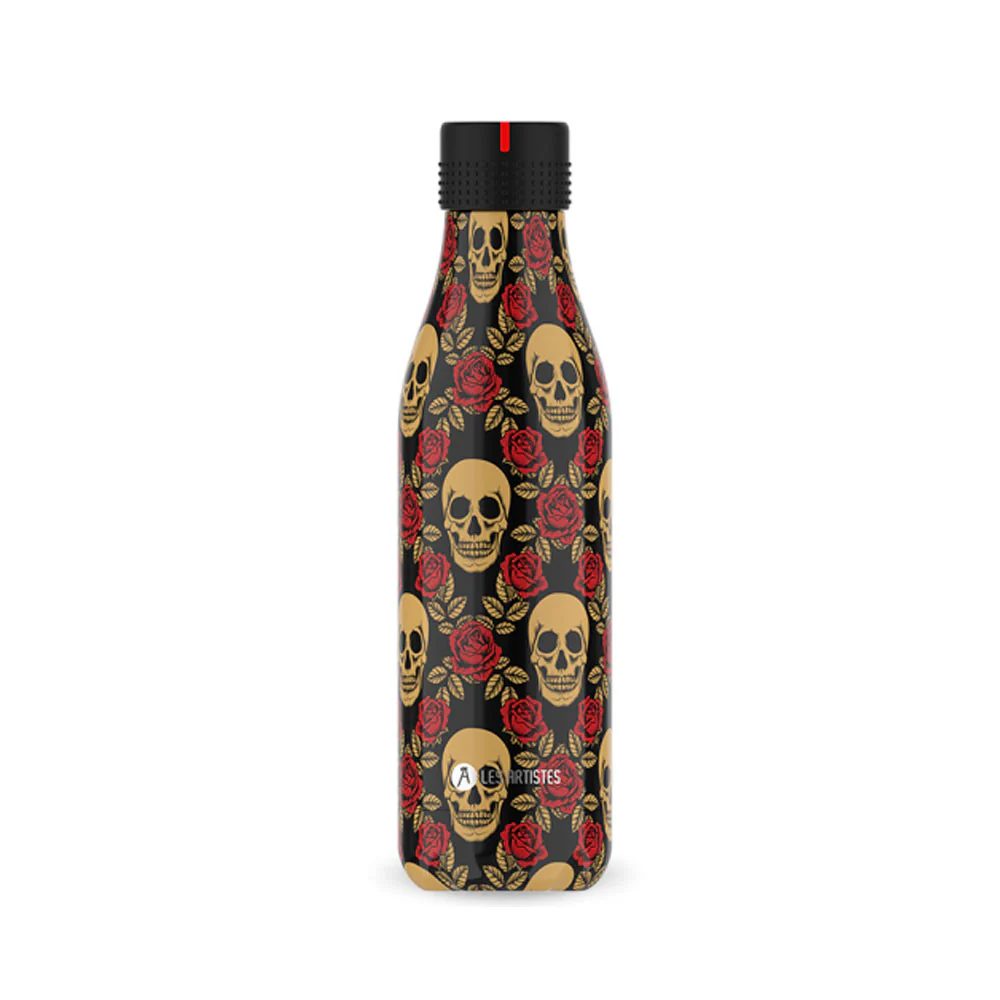 BOTELLA ISOTÉRMICA LES ARTISTES 500ML - Rose & Skull