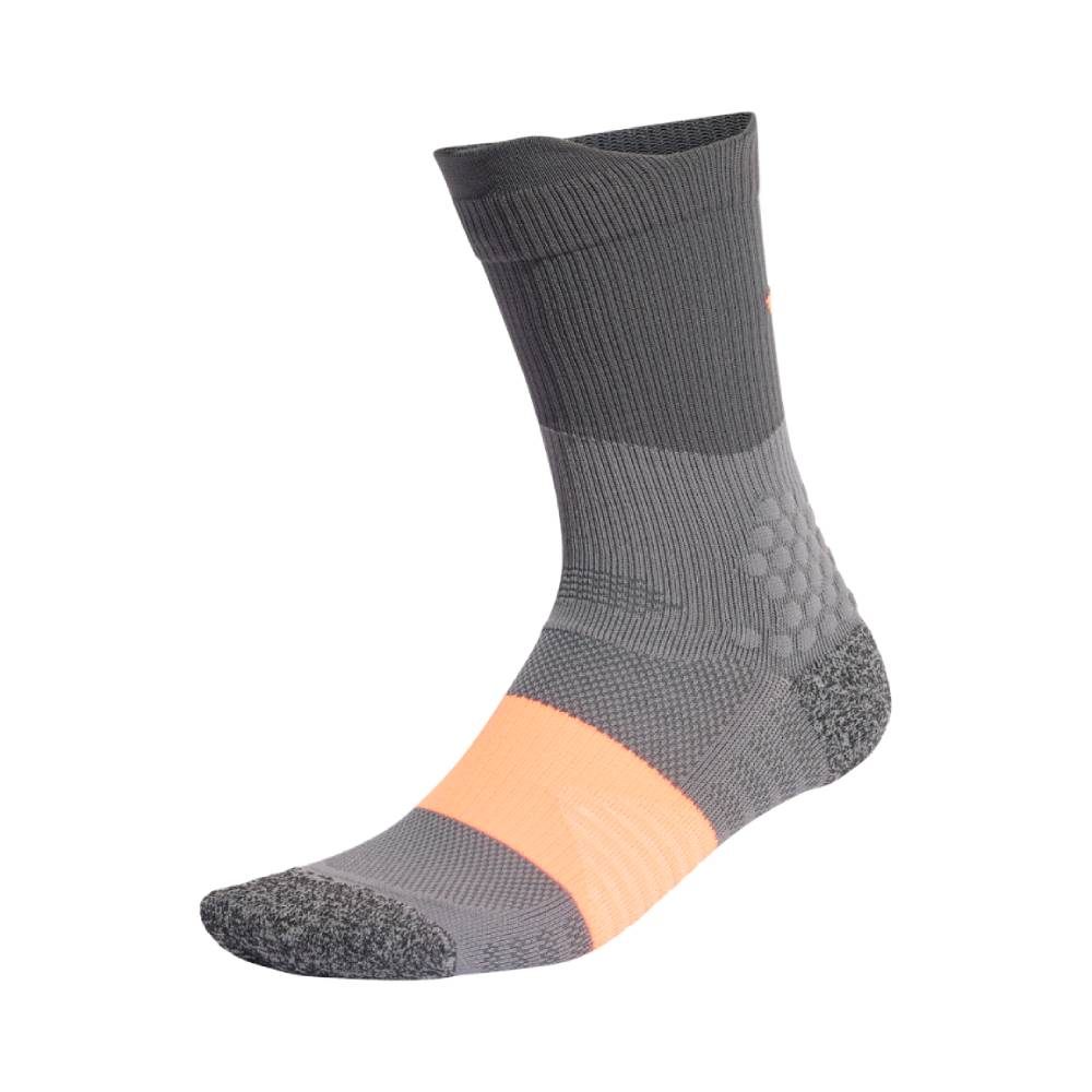 CALCETINES ADIDAS RUNXBOOST - Grey Four / Grey Six / Lucid Orange