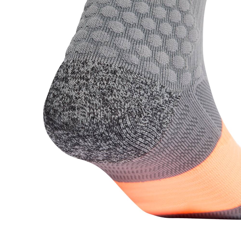 CALCETINES ADIDAS RUNXBOOST - Grey Four / Grey Six / Lucid Orange - Image 4