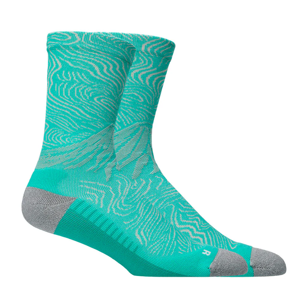 CALCETINES ASICS FUJITRAIL GRAPHIC CREW - Aurora Green / Light Dust