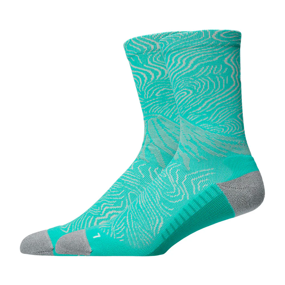 CALCETINES ASICS FUJITRAIL GRAPHIC CREW - Aurora Green / Light Dust - Image 2
