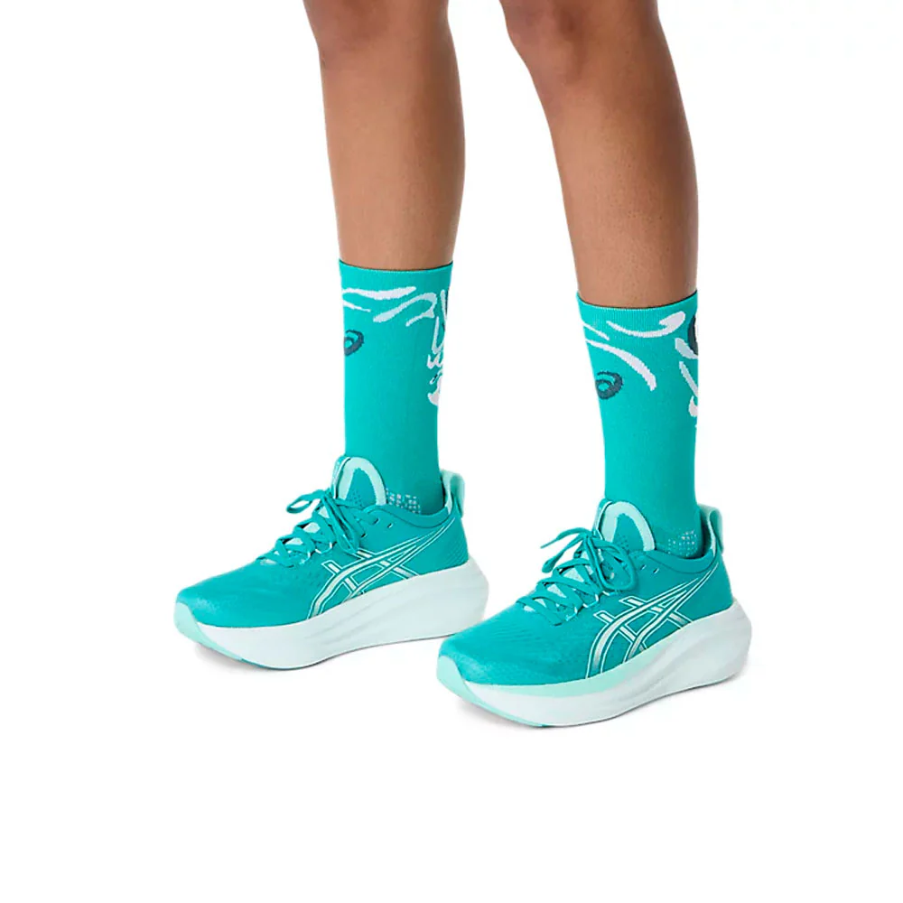 CALCETINES ASICS PERFORMANCE RUN CREW - Wave Teal - Image 4