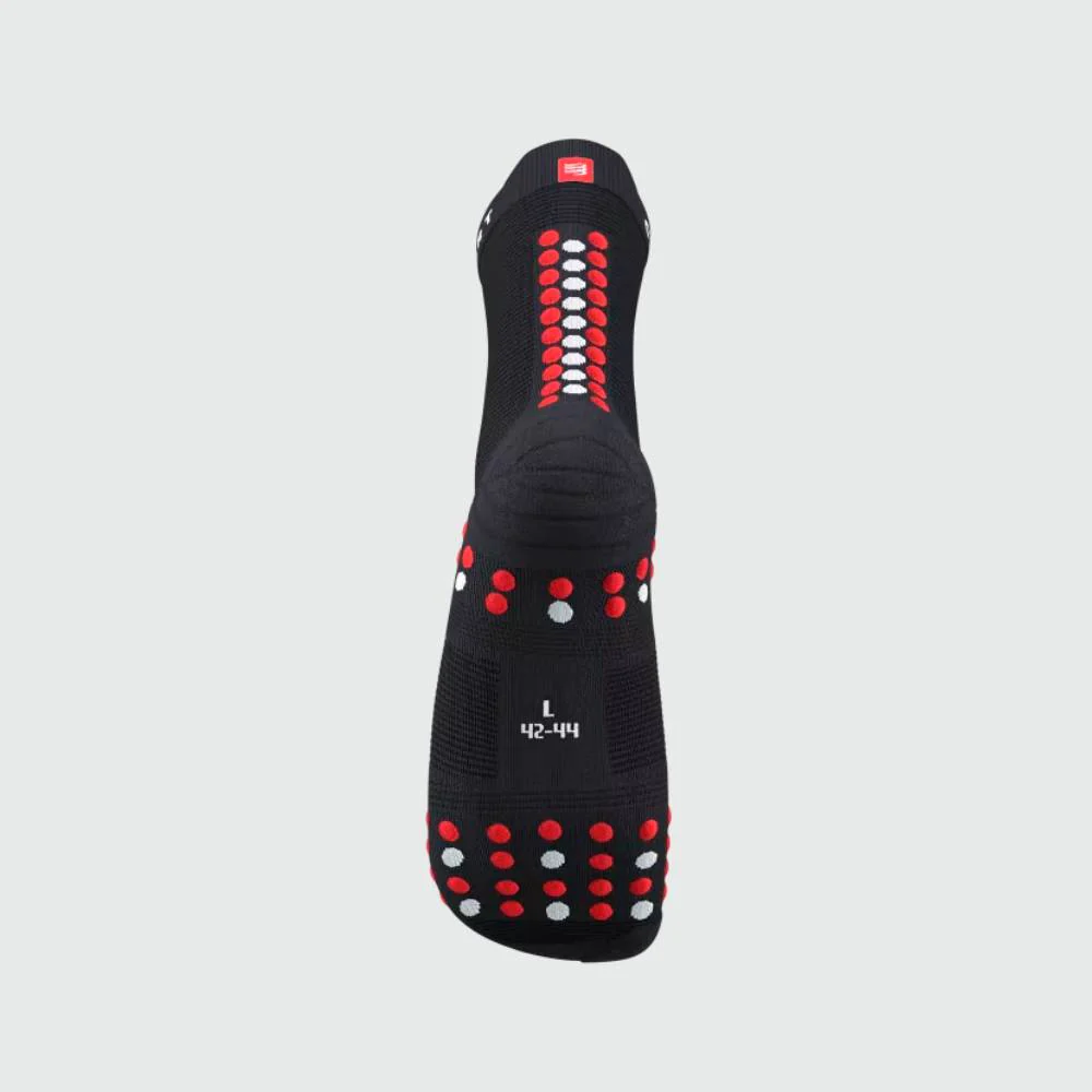 CALCETINES COMPRESSPORT PRO RACING V4.0 RUN HIGH - Black / Red - Image 3