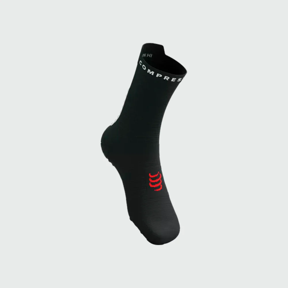 CALCETINES COMPRESSPORT PRO RACING V4.0 RUN HIGH - Black / White - Image 2