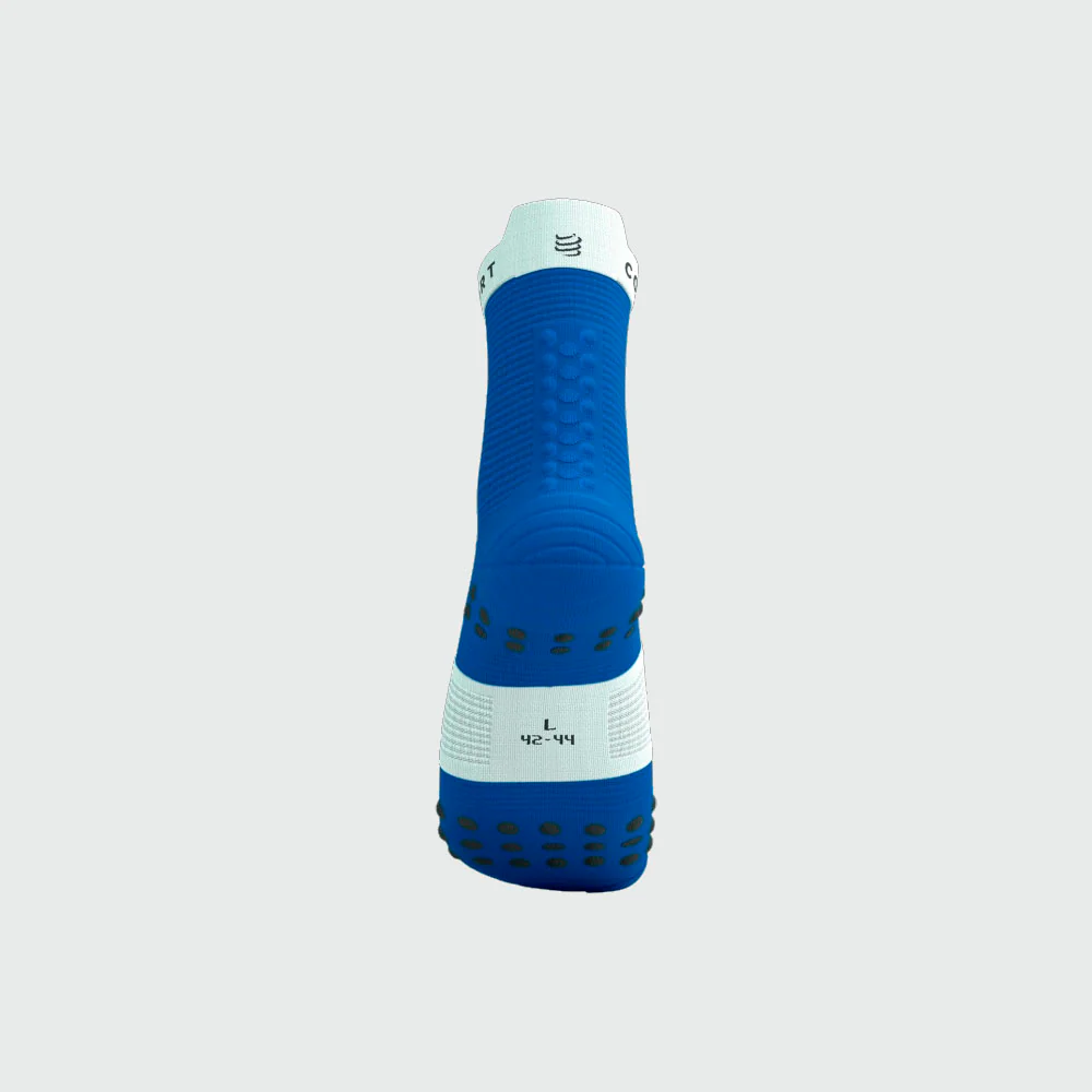 CALCETINES COMPRESSPORT PRO RACING V4.0 RUN HIGH - Princess Blue / White - Image 4