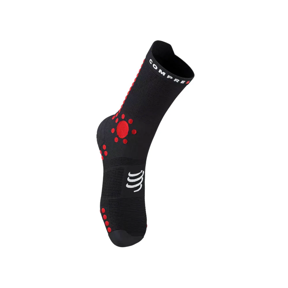 CALCETINES COMPRESSPORT PRO RACING V4.0 TRAIL - Black / Red - Image 2
