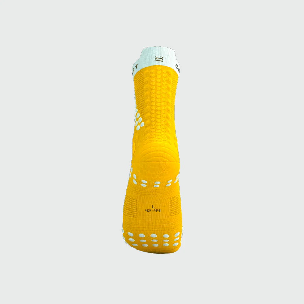 CALCETINES COMPRESSPORT PRO RACING V4.0 TRAIL - Lemon / White - Image 4