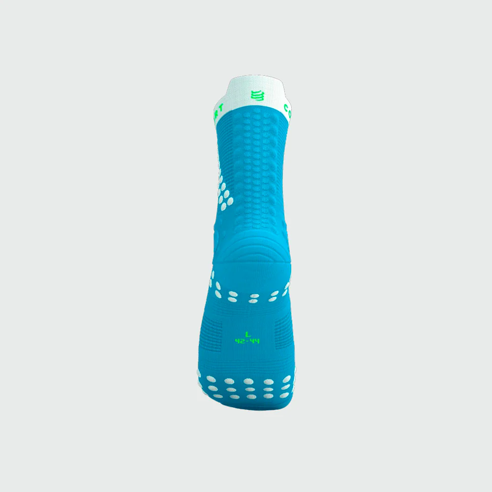 CALCETINES COMPRESSPORT PRO RACING V4.0 TRAIL - Norse Blue / Neon Green - Image 4