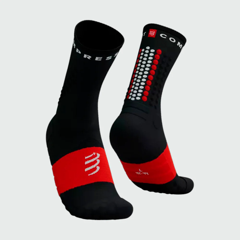 CALCETINES COMPRESSPORT ULTRA TRAIL V2.0 - Black / Red