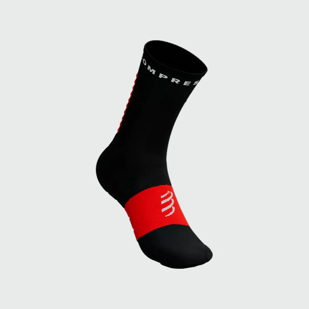 CALCETINES COMPRESSPORT ULTRA TRAIL V2.0 - Black / Red - Image 2