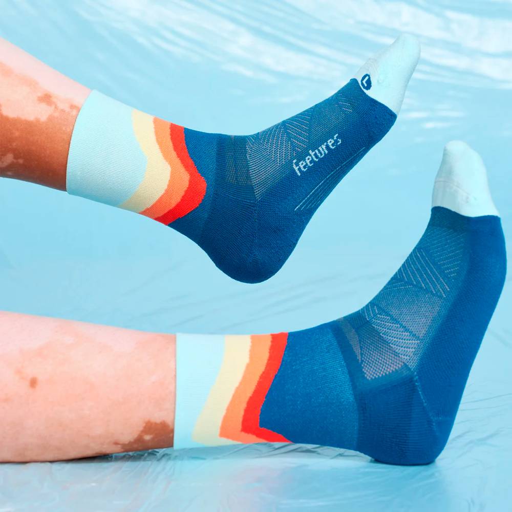 CALCETINES FEETURES ELITE LIGHT CUSHION MINI CREW - Blue Swell - Image 3