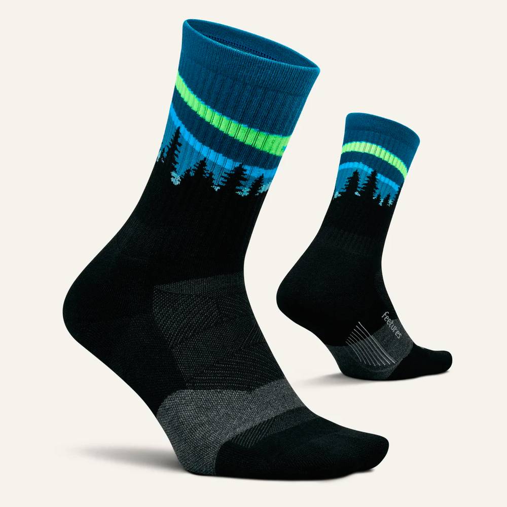 CALCETINES FEETURES TRAIL MAX CUSHION MINI CREW - Blue Aurora