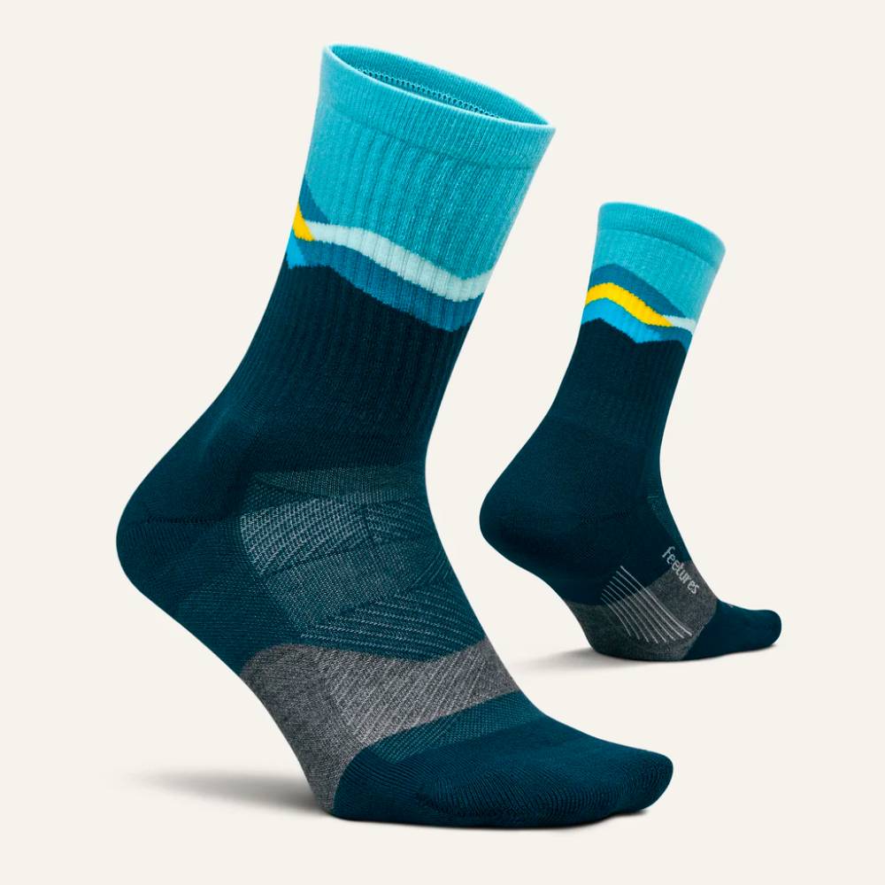 CALCETINES FEETURES TRAIL MAX CUSHION MINI CREW - Mountain High Blue