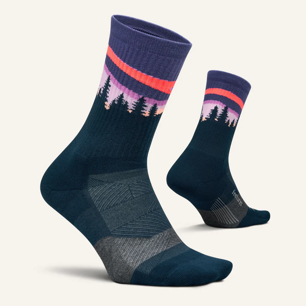 CALCETINES FEETURES TRAIL MAX CUSHION MINI CREW - Purple Aurora