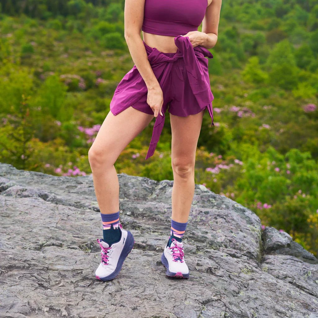 CALCETINES FEETURES TRAIL MAX CUSHION MINI CREW - Purple Aurora - Image 3