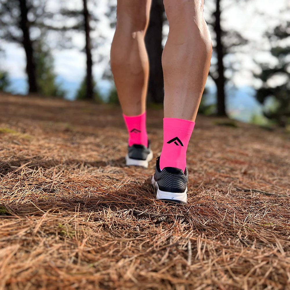 CALCETINES FIND YOUR EVEREST MEDIUM CUT - Fluor Deep Pink - Image 4