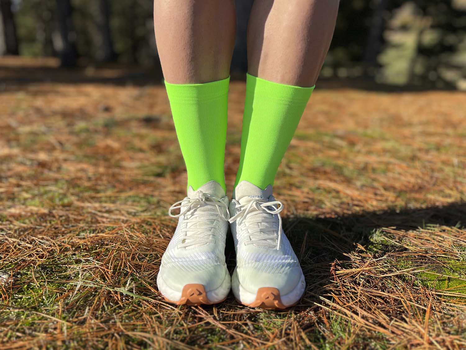 CALCETINES FIND YOUR EVEREST LONG CUT - Fluor Lime - Image 4