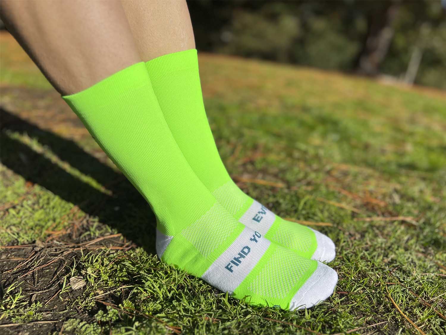 CALCETINES FIND YOUR EVEREST LONG CUT - Fluor Lime - Image 6