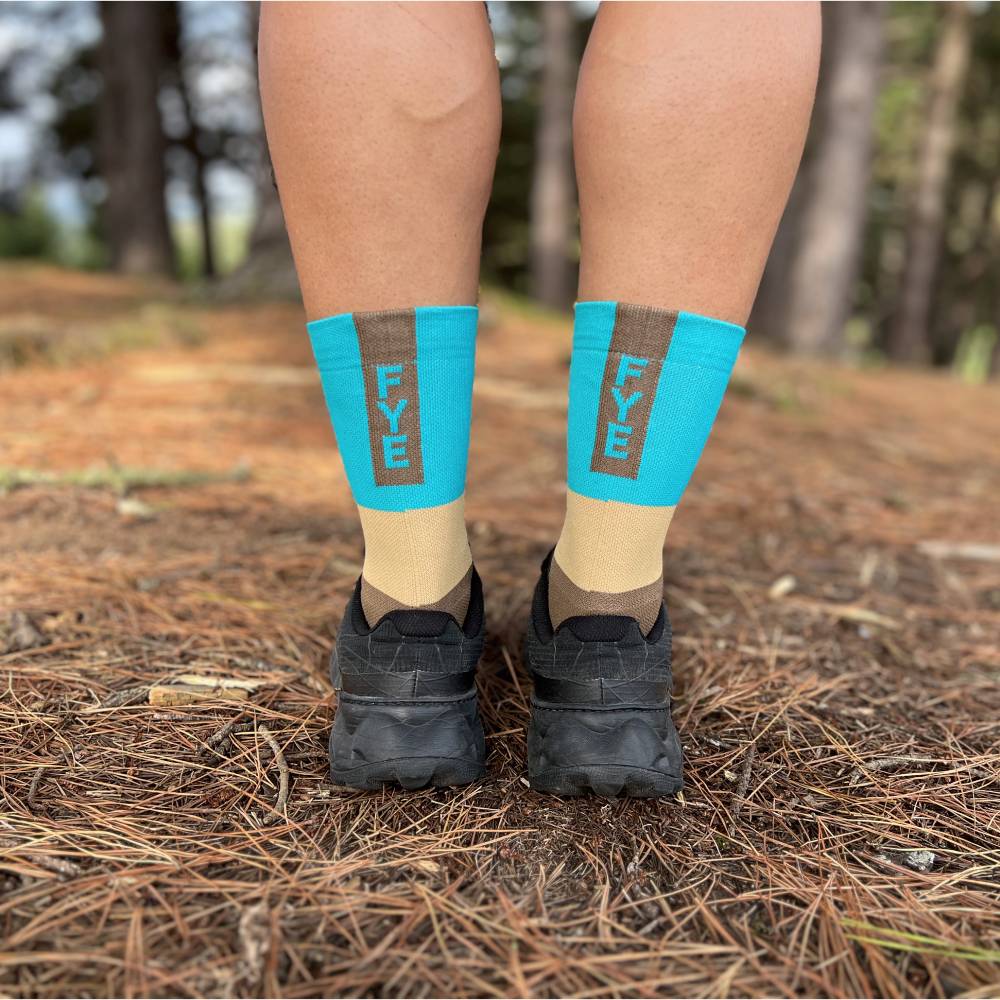 CALCETINES FIND YOUR EVEREST LONG CUT - Blue Mustard - Image 2
