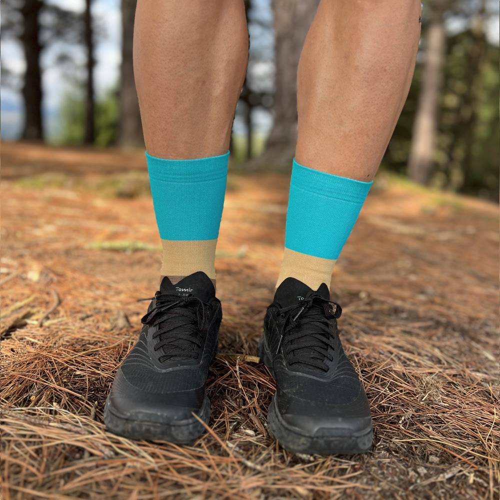 CALCETINES FIND YOUR EVEREST LONG CUT - Blue Mustard - Image 3