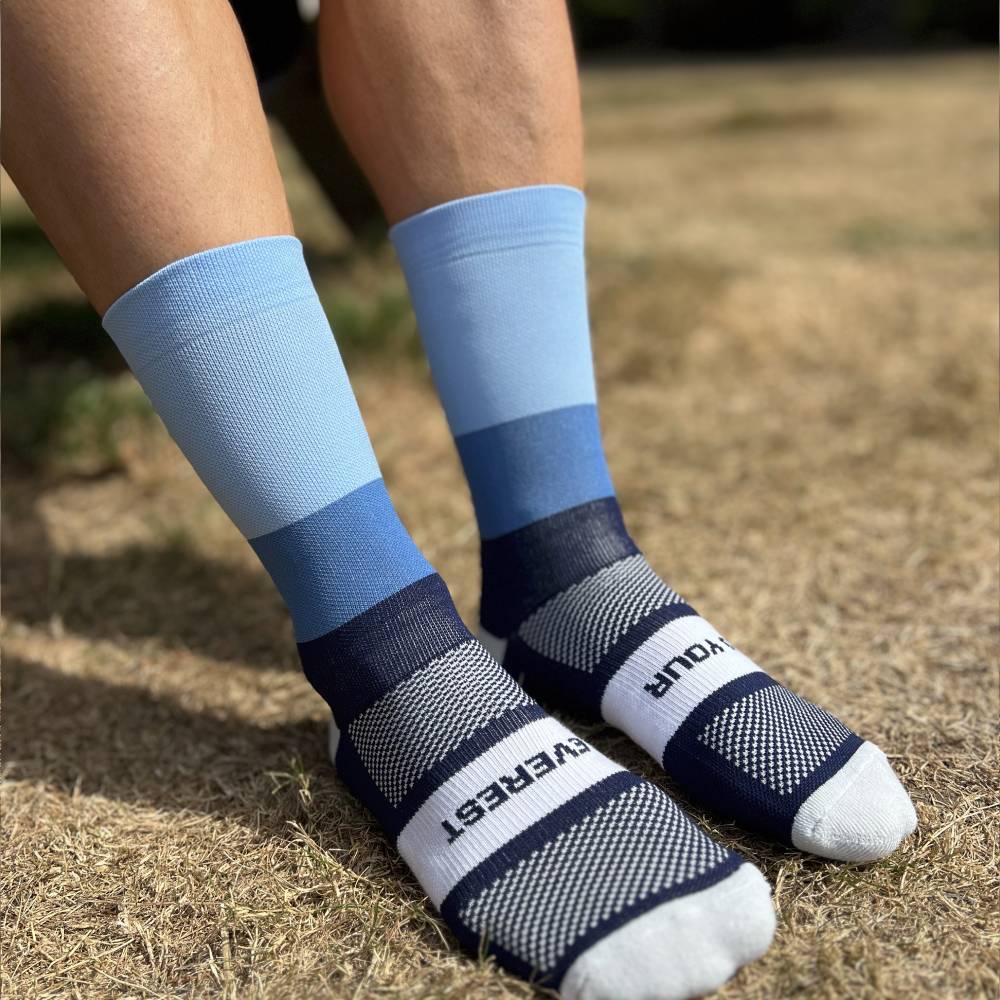 CALCETINES FIND YOUR EVEREST LONG CUT - Blue Rush - Image 4