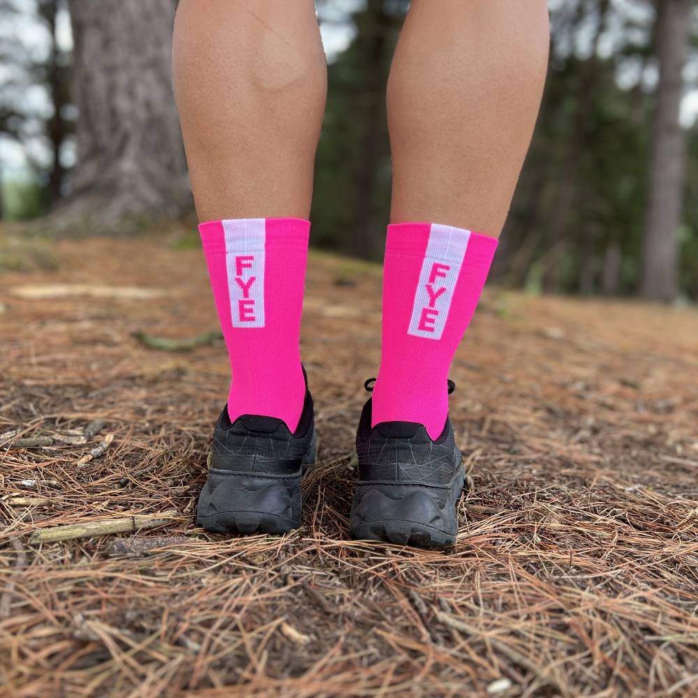 CALCETINES FIND YOUR EVEREST LONG CUT - Total Pink - Image 2