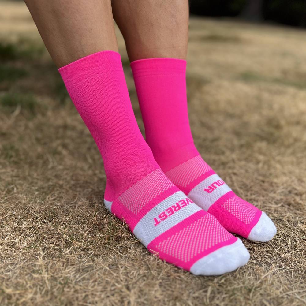 CALCETINES FIND YOUR EVEREST LONG CUT - Total Pink - Image 6