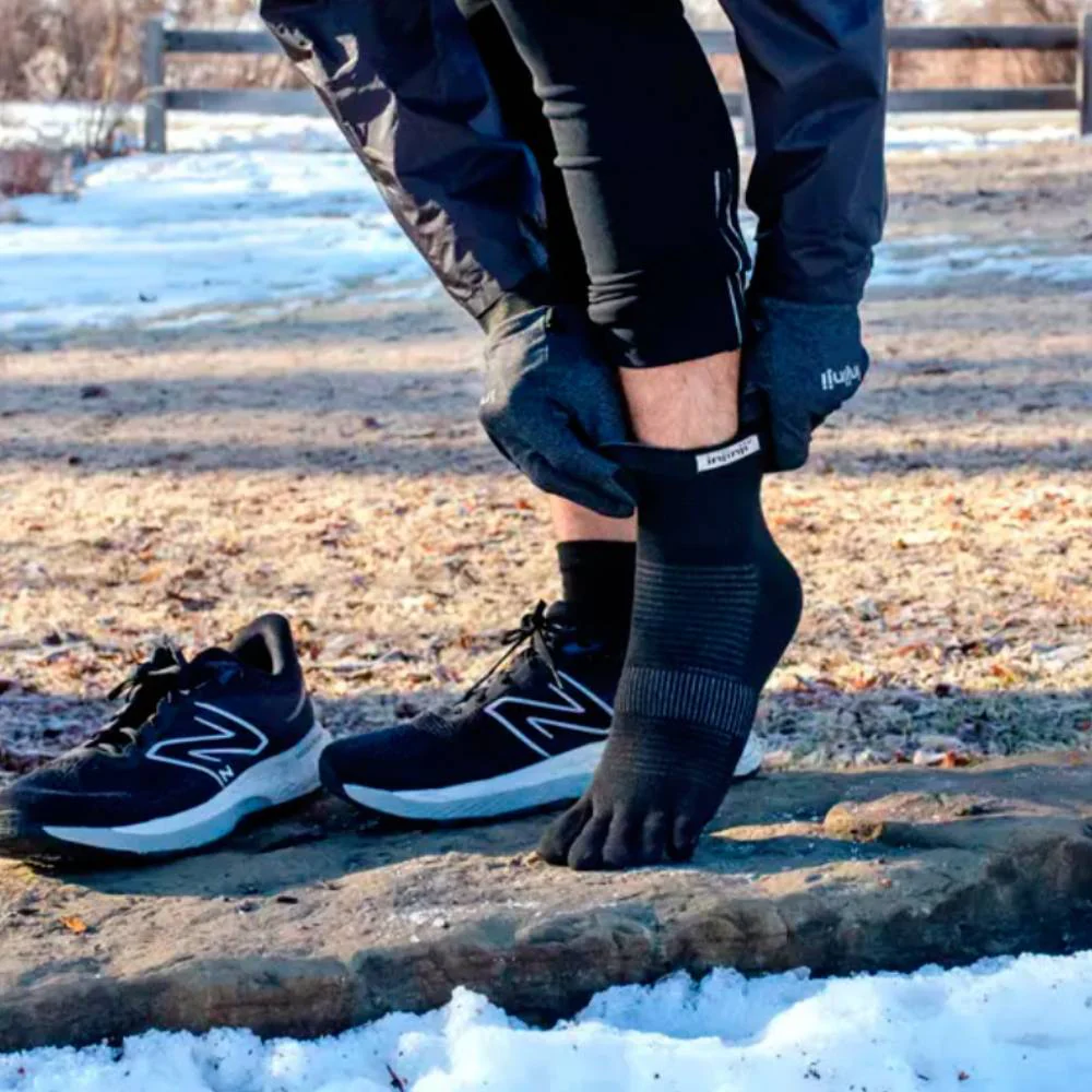 CALCETINES INJINJI RUN LIGHTWEIGHT MINI-CREW - Black - Image 2