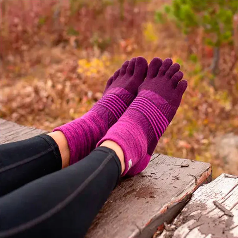 CALCETINES INJINJI TRAIL MIDWEIGHT MINI-CREW MUJER - Violet - Image 4