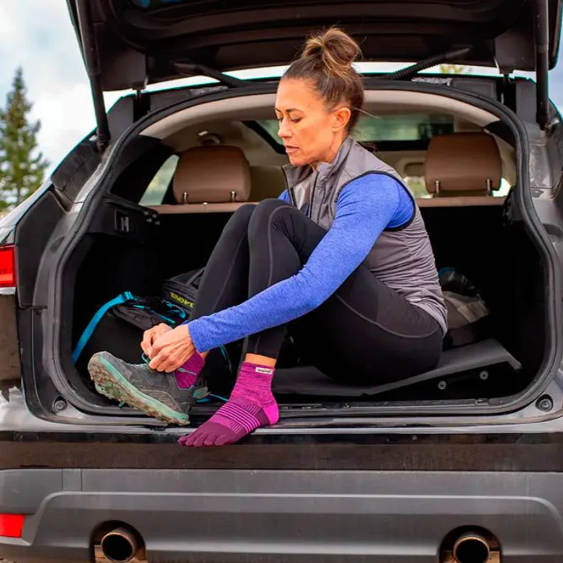 CALCETINES INJINJI TRAIL MIDWEIGHT MINI-CREW MUJER - Violet - Image 5