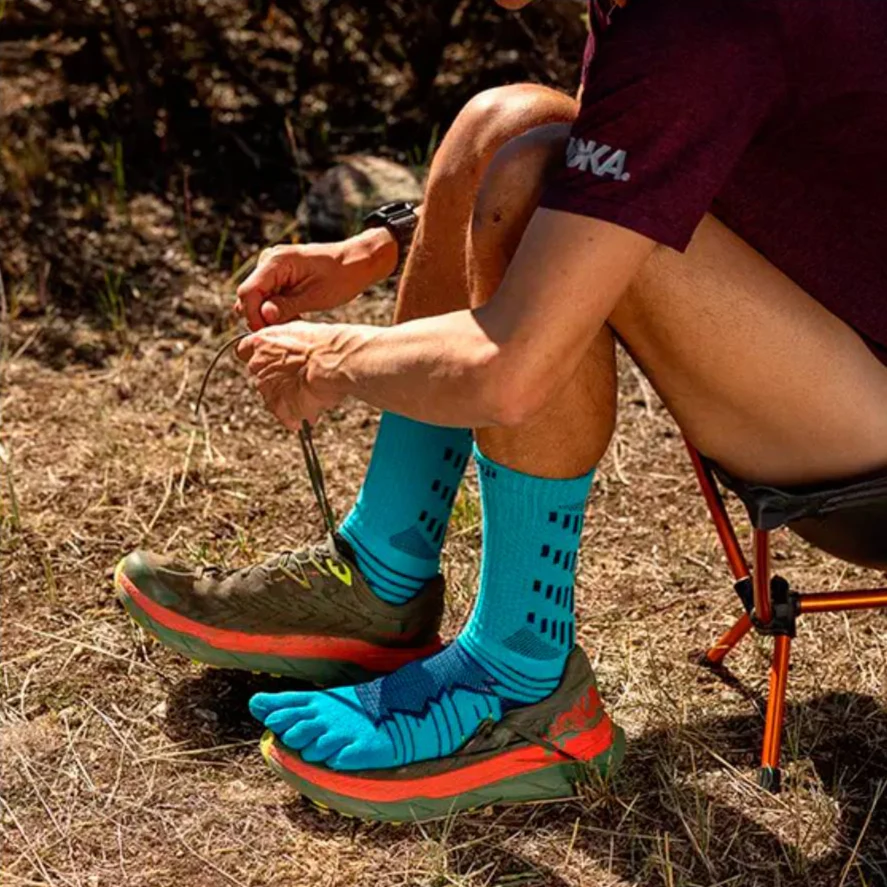 CALCETINES INJINJI ULTRA RUN CREW - Pacific Blue - Image 2