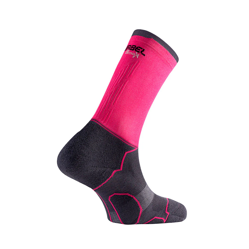 CALCETINES COMPRESIVOS LURBEL DESAFÍO FIVE - Gris Marengo / Fucsia - Image 2