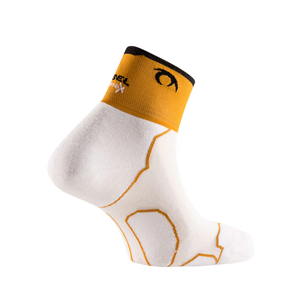 CALCETINES LURBEL DESAFÍO THREE - Blanco / Amarillo Ámbar - Image 2