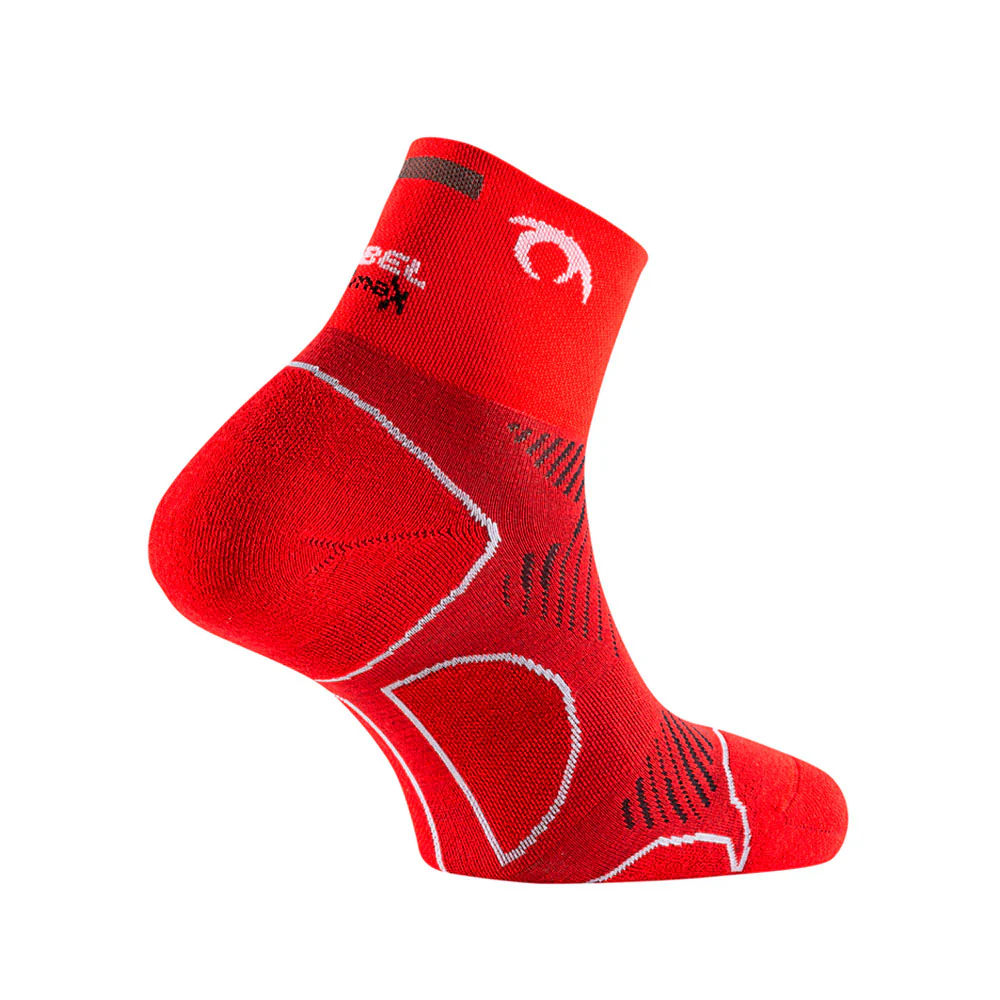 CALCETINES LURBEL DISTANCE THREE - Rojo / Blanco - Image 2