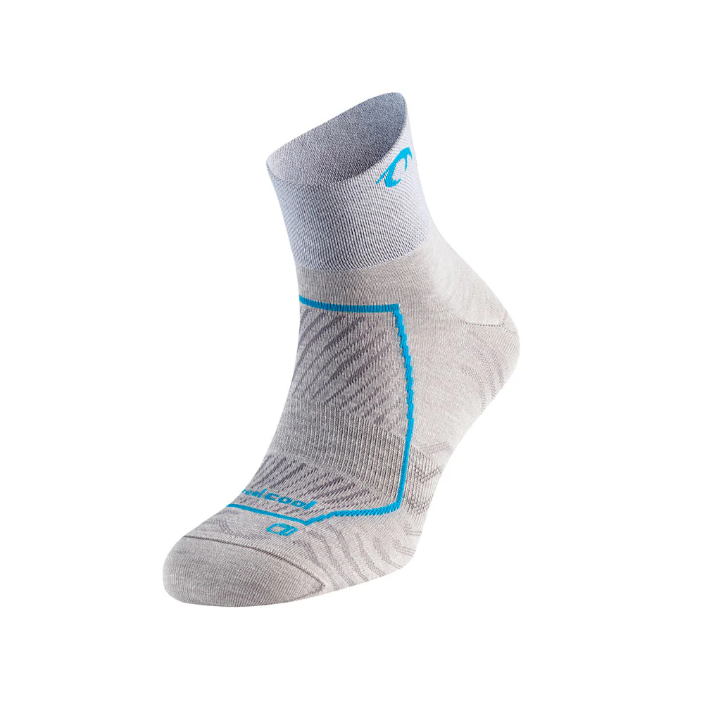 CALCETINES LURBEL RACE THREE - Gris Hielo / Turquesa