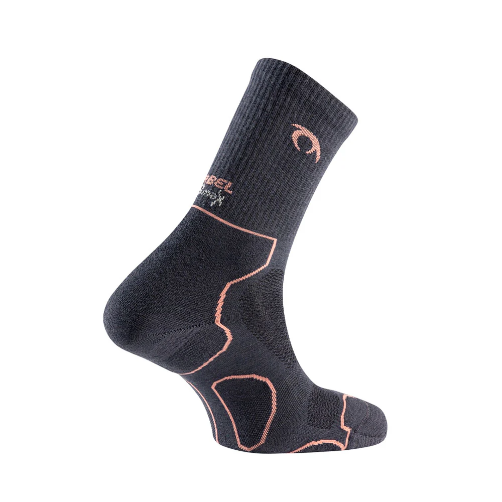 CALCETINES LURBEL TIERRA FIVE - Gris Marengo / Coral - Image 2