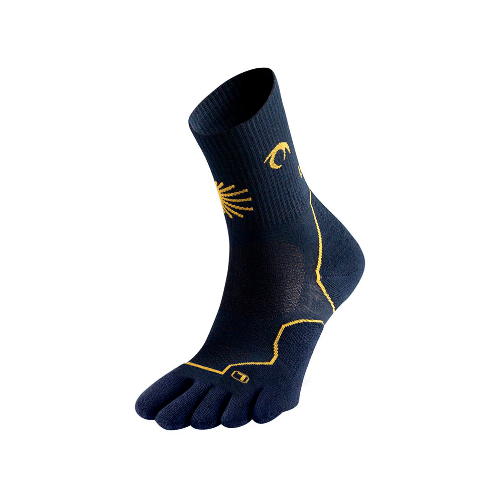 CALCETINES LURBEL TIERRA PEREGRINO TOE FOUR Marino / Amarillo