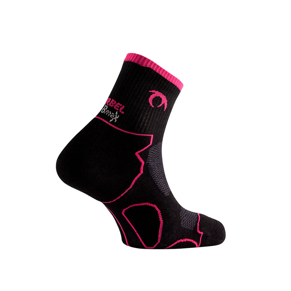 CALCETINES LURBEL TIERRA THREE - Negro / Fucsia - Image 2