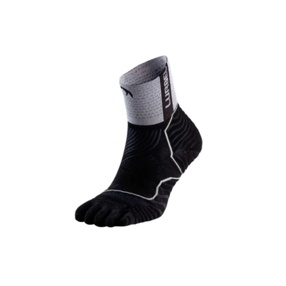 CALCETINES LURBEL TIWAR TOE THREE - Negro / Gris Hielo
