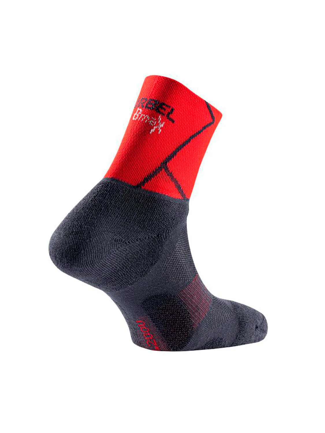 CALCETINES LURBEL TRACK FOUR - Gris Marengo / Rojo - Image 2