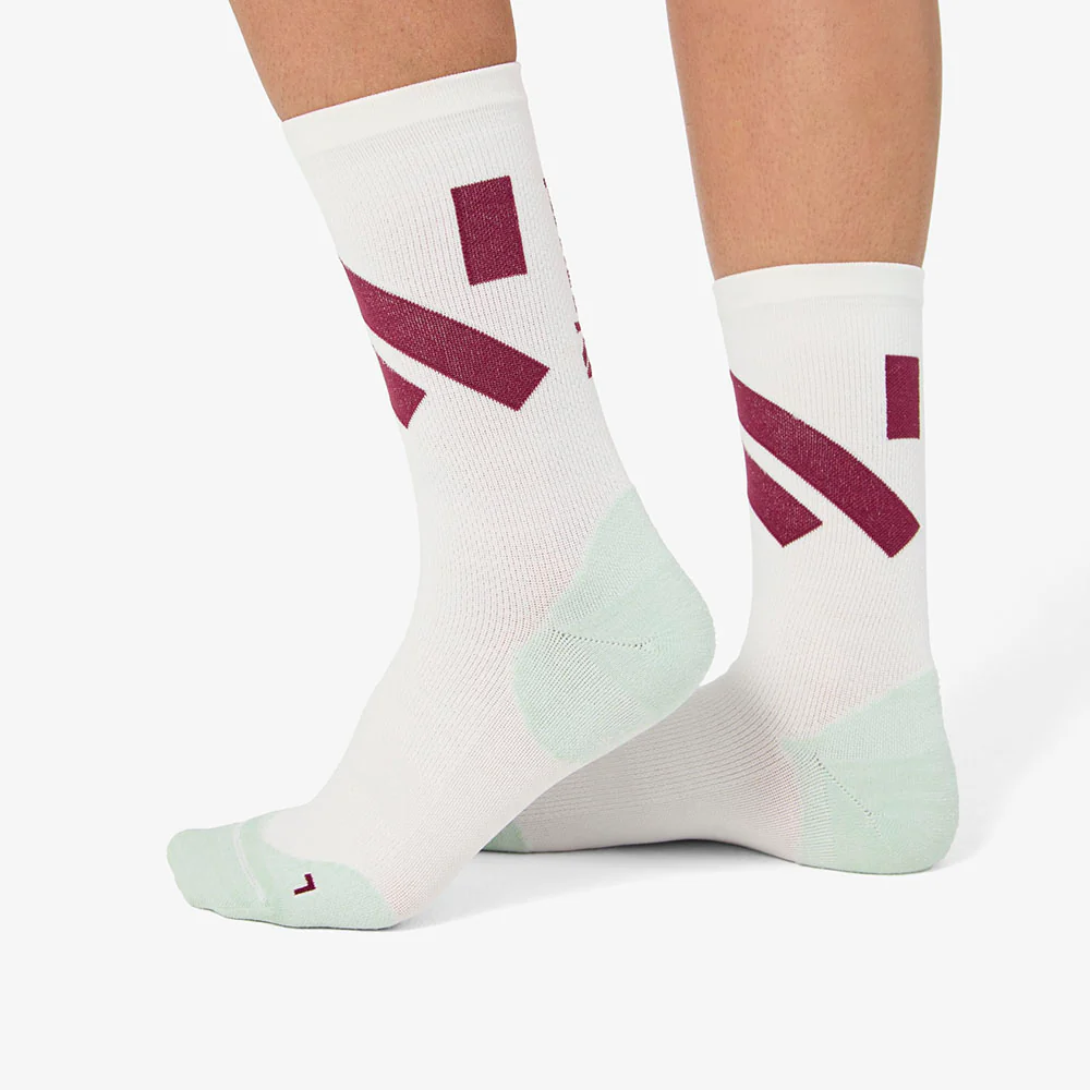 CALCETINES NNORMAL RACE MEDIUM CUT - White / Green - Image 2